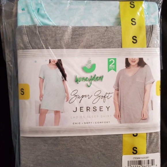 Honeydew Ladies - SLEEP SHIRT - 2 PACK (XS, S, M) - Picture 2 of 9